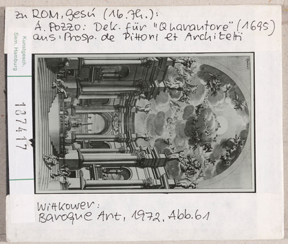 Vorschaubild Rom: Il Gesù, Entwurf Inneneinrichtung aus Prospetti de Pittori, 1695 